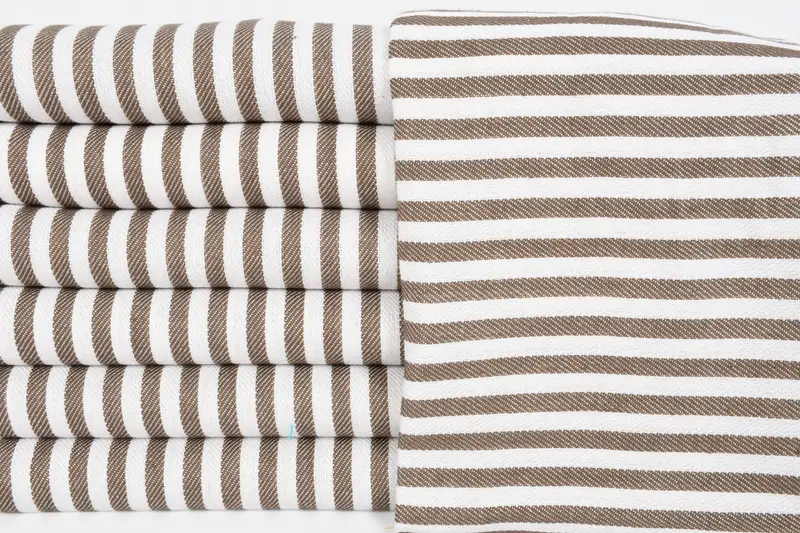 Monogram Kitchen Towel, Spa Towel, 40x18 Cotton Striped Towel, Personalized Gift, Customized Turkish Towel, Turkish Hand Towel, Custom Gift - 1