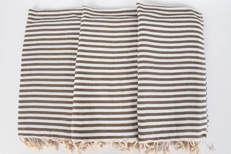 Monogram Kitchen Towel, Spa Towel, 40x18 Cotton Striped Towel, Personalized Gift, Customized Turkish Towel, Turkish Hand Towel, Custom Gift - 7