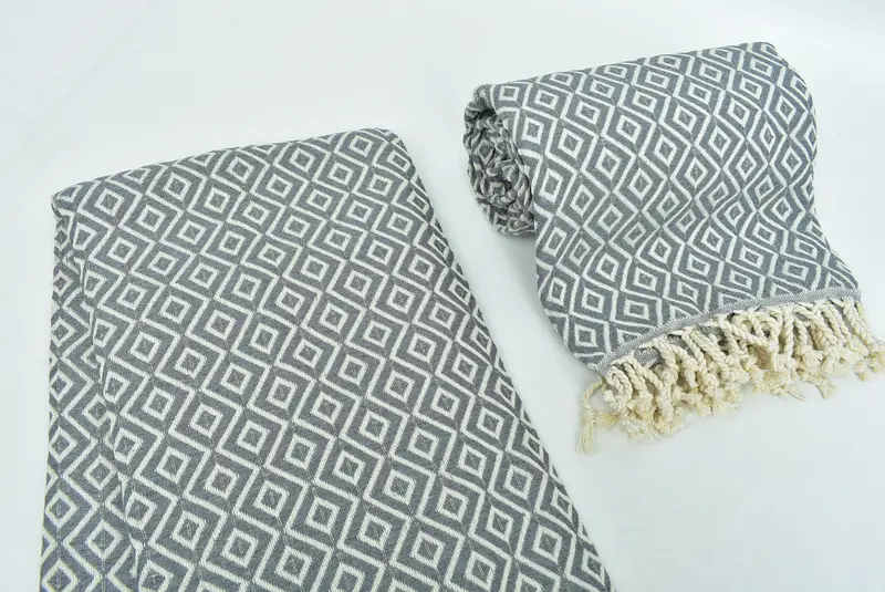 Turkish Towel Monogram, 70x40 Cotton Diamond Towel, Bachelorette Party Favors, Bachelor Bachelorette Party Favors, Turkish hand towel, Grandma Gift - 7