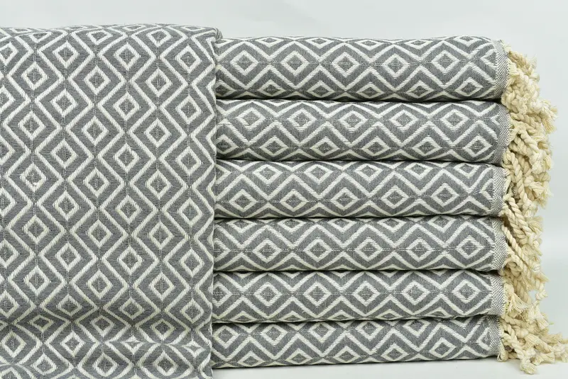 Turkish Towel Monogram, 70x40 Cotton Diamond Towel, Bachelorette Party Favors, Bachelor Bachelorette Party Favors, Turkish hand towel, Grandma Gift - 1