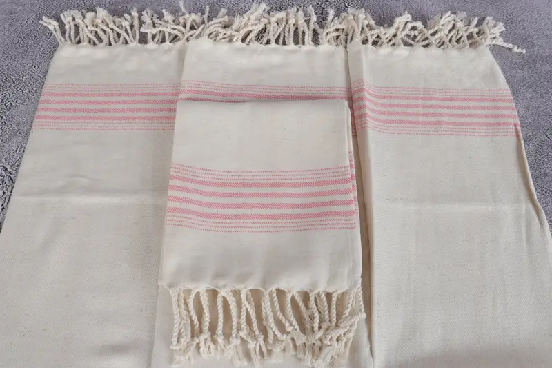 Bridal Shower Favors, Personalized Hand Towel, Personalized Gifts, 36x18 Linen Striped Towel, Turkish Hand Towel, Bathroom Hand Towel, Gym Towel - 4