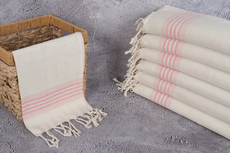 Bridal Shower Favors, Personalized Hand Towel, Personalized Gifts, 36x18 Linen Striped Towel, Turkish Hand Towel, Bathroom Hand Towel, Gym Towel - 3