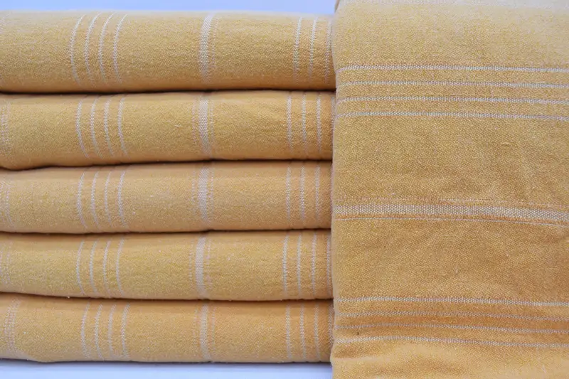 64x28 Cotton Striped Stonewashed Towel, Monogram Beach Towel, Quick-dry peshtemal, Fouta towel, Guest Towel, Yoga Towel, Gift For Coworker - 1