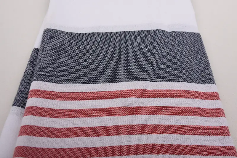 Sticked Handtuch, 70x40 Baumwollstreifentuch, Handtuch mit Namen, organisches türkisches Handtuch, handgewebtes türkisches Handtuch, schnell trockenes Strandtuch, Geburtstagsgeschenk - 4