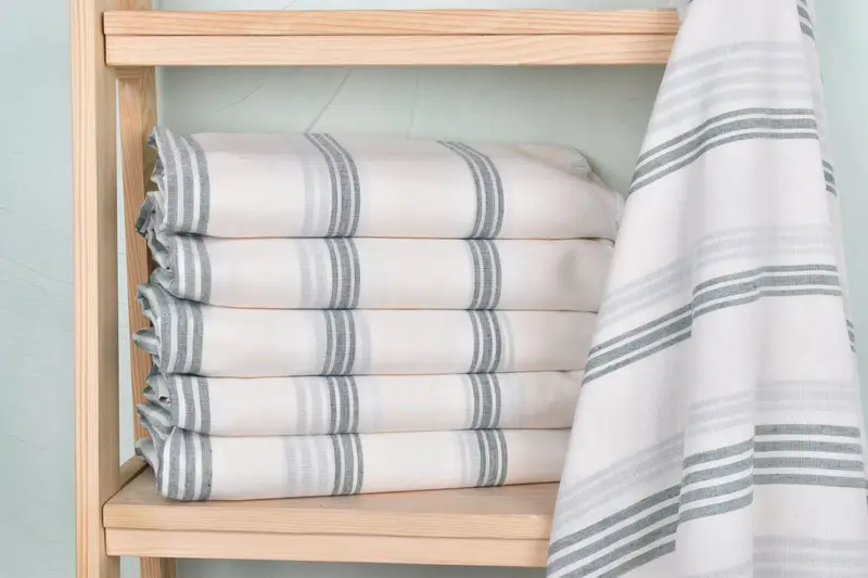 Wedding Anniversary Gift, 70x40 Cotton Striped Towel, Boyfriend Christmas Gift, Gym Towel, Beach Towel Bulk, Hammam towel, Lightweight Turkish towel - 2