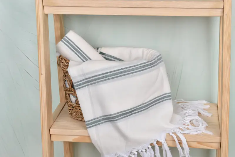 Wedding Anniversary Gift, 70x40 Cotton Striped Towel, Boyfriend Christmas Gift, Gym Towel, Beach Towel Bulk, Hammam towel, Lightweight Turkish towel - 4