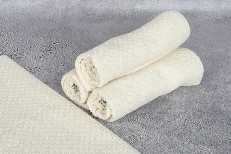 Bathroom Towels, Small Bath Towels, 38x18 Cotton Striped Towel, Wedding Gift, Monogram Tea Towel, Home Decor Gifts, Wedding Gift Kitchen Towel - 7