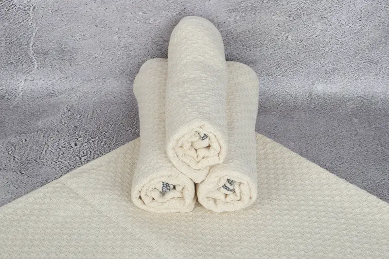 Bathroom Towels, Small Bath Towels, 38x18 Cotton Striped Towel, Wedding Gift, Monogram Tea Towel, Home Decor Gifts, Wedding Gift Kitchen Towel - 6
