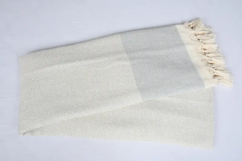 Memorial Gift, 104x80 Cotton Diamond Towel, Bridal Shower Gift, Personalized Gifts, Gift For Wedding Day, Woven Blanket, Turkish Towel Beach Blanket - 6