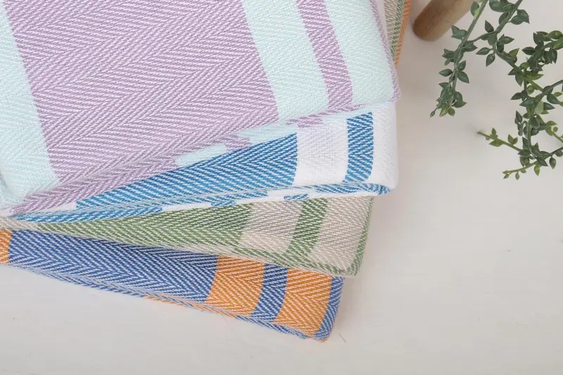 Personalized Turkish Beach Towel Organic Cotton Beige, 67x36 Inches