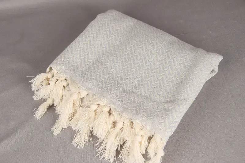 Large Turkish Towel, 70x40 Cotton Chevron Towel, Quick-drying cotton Turkish beach towel, Sand-resistant towel, Beach towel, Halloween Gifts - 6
