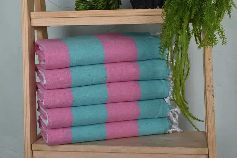 Absorbent Turkish towel, Turkish Beach Towel Personalized, Gift For Her, Gift For Him, Valentines Day Gift For Him, 70x40 Cotton Striped Towel - 1