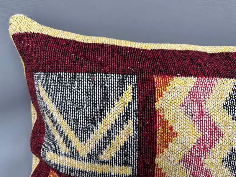 test1- Gift Pillow, 16x48 Red Cushion Case, Turkish Pillow, Boho Pillow, Ethnic Throw Pillow, Handmade Pillow, Pillow, Handmade Pillow Sham - 5