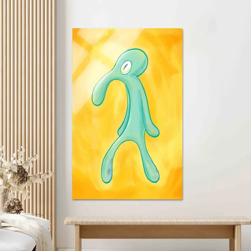 Cesur ve Küstah Kanvas: Squidward'ın Sanatsal Baskılı Kanvası