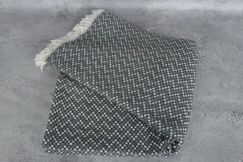 76x68 Cotton Herringbone Towel, Woven Blanket, Housewarming Gift, Decorative Bedspread, Personalized Wedding Gift, Bachelorette Gifts - 6