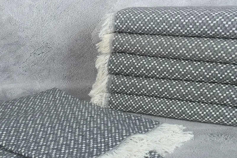 76x68 Cotton Herringbone Towel, Woven Blanket, Housewarming Gift, Decorative Bedspread, Personalized Wedding Gift, Bachelorette Gifts - 2