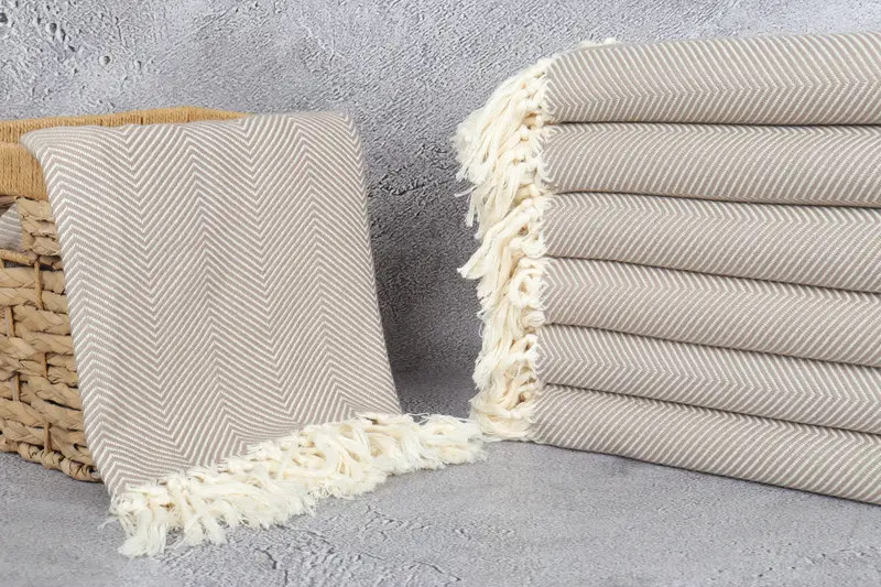 Bridesmaid Towel, Personalized Gifts, Anniversary Gift For Her, Turkish Towel USA, 70x40 Cotton Herringbone Towel, Bulk Order Towel, Bachelor Gifts - 3