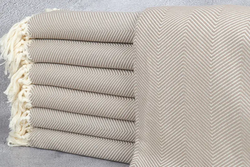 Bridesmaid Towel, Personalized Gifts, Anniversary Gift For Her, Turkish Towel USA, 70x40 Cotton Herringbone Towel, Bulk Order Towel, Bachelor Gifts - 1