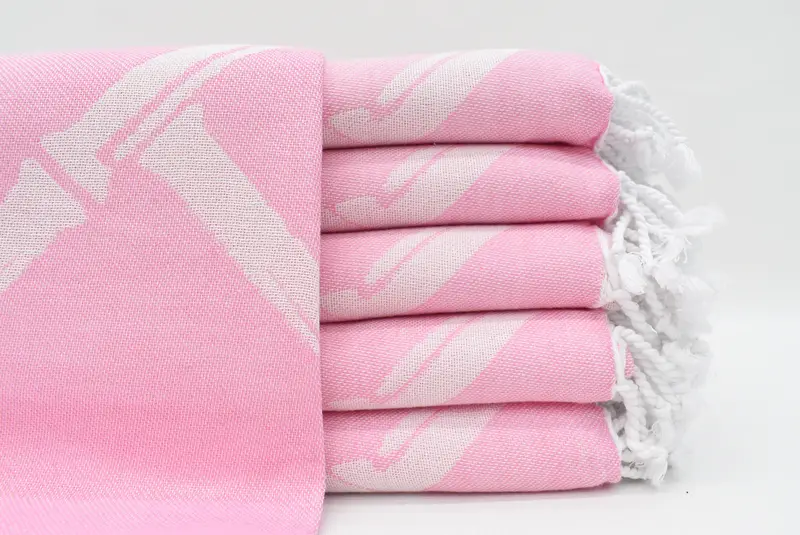 Turkish Towel Set, Personalized Bridesmaid Gift, Wedding Gifts Towel, 70x40 Cotton Bamboo Branch Patterned Towel, Christmas Favors, Bachelor Gifts - 2