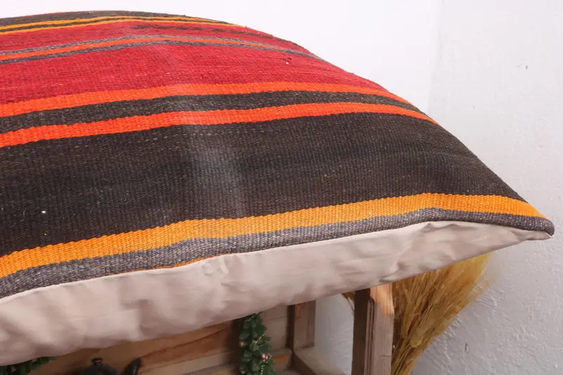 Vintage Pillow Cover, Pillow Sham, Antique Pillows, Nautical Throw Cushion Case, Home Decor Pillow, Interior Designer Pillow, 28x28 Red Pillow Sham - 6