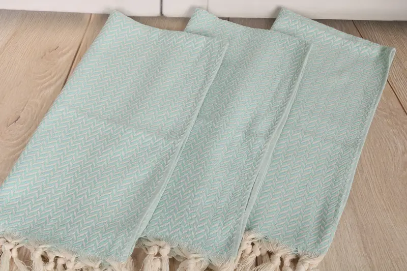 Yaz havlu, onun için yıldönümü hediyesi, kişiselleştirilmiş mutfak havlu, spor salonu havlu, kişiselleştirilmiş el havlu, 36x18 pamuklu chevron havlu, nedime hediyeleri - 6