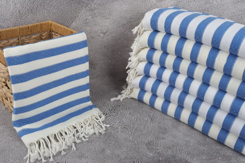 Quick-drying cotton Turkish beach towel, 70x36 Cotton Striped Towel, Beach towel, Absorbent towel, Turkish Towel Beach, Best Friend Gift Ideas - 3