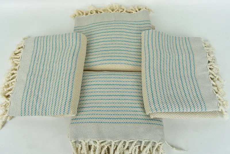 Housewarming Gift, 64x40 Cotton Striped Towel, Bath towel, Lightweight Turkish towel, Kids Beach Towel, Gym Towel, Best Friend Christmas Gift - 6
