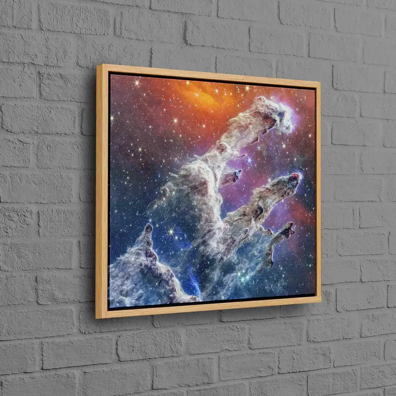 Lienzo estelar: Arte en lienzo impreso de los pilares de la creación