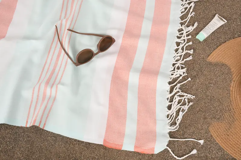 Kumsuz havlu, Bachelorette Party Favors Plajı, Kişiselleştirilmiş Düğün Hediyesi, 70x40 Pamuklu Çizgili Havlu, Monogram Türk Havlu, Türk Havlu Seti - 7