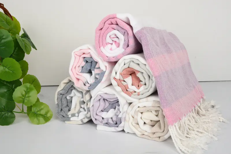 Kumsuz havlu, Bachelorette Party Favors Plajı, Kişiselleştirilmiş Düğün Hediyesi, 70x40 Pamuklu Çizgili Havlu, Monogram Türk Havlu, Türk Havlu Seti - 5