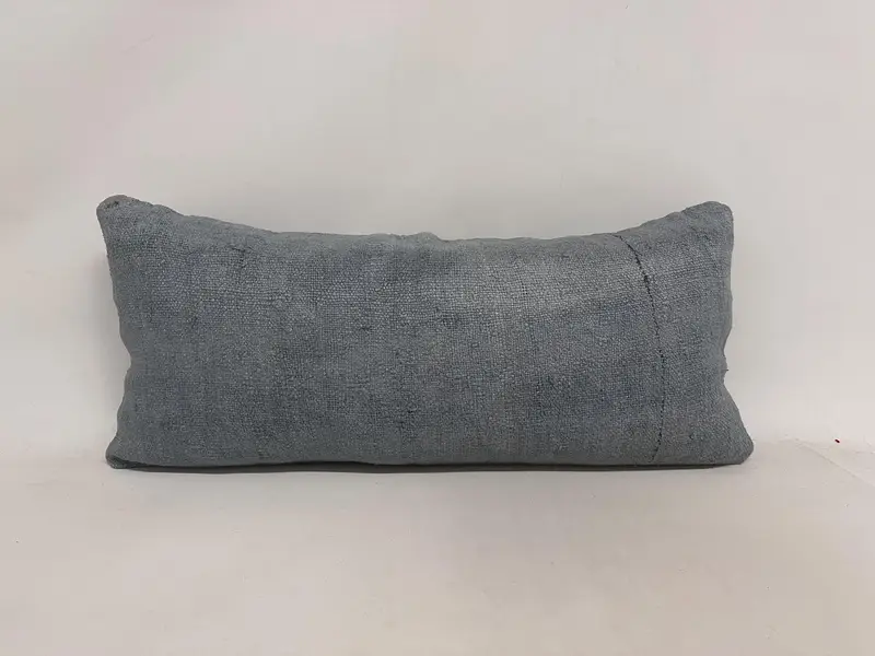 Pillow for Couch, 16x36 Gray Pillow Sham, Kilim Cushion Sham, Pillow for Sofa, Retro Pillow Cover, Pillow Case, Floor Cushion Case - 1