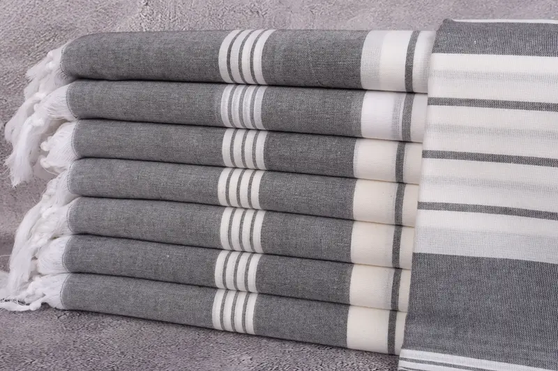 Pool Towels, Bath towel, Eco-friendly Turkish towel for home and travel, Valentines Gift, 68x36 Cotton Striped Towel, Turkish hand towel, Soft towel - 1
