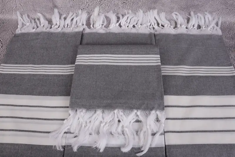 Pool Towels, Bath towel, Eco-friendly Turkish towel for home and travel, Valentines Gift, 68x36 Cotton Striped Towel, Turkish hand towel, Soft towel - 4