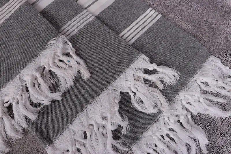 Pool Towels, Bath towel, Eco-friendly Turkish towel for home and travel, Valentines Gift, 68x36 Cotton Striped Towel, Turkish hand towel, Soft towel - 5