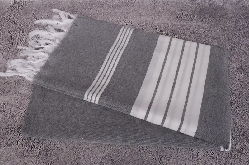 Pool Towels, Bath towel, Eco-friendly Turkish towel for home and travel, Valentines Gift, 68x36 Cotton Striped Towel, Turkish hand towel, Soft towel - 6