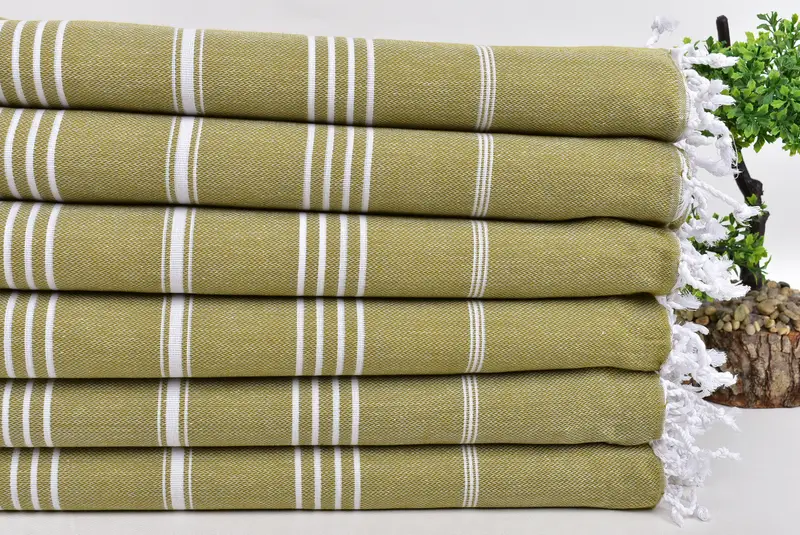 Yoga Towel, Wedding Shower Gift, Bridesmaid Gifts, Travel towel, 70x40 Cotton Striped Towel, Embroidered Towel, Beach Theme Bachelorette Party Gifts - 3