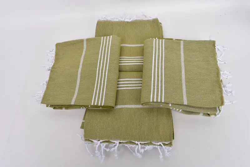 Yoga Towel, Wedding Shower Gift, Bridesmaid Gifts, Travel towel, 70x40 Cotton Striped Towel, Embroidered Towel, Beach Theme Bachelorette Party Gifts - 6