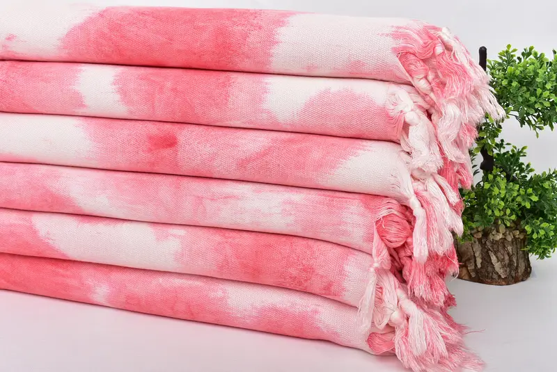 Cotton towel, Gift For Him, Handmade Turkish bath towel for summer vacation, Organic towel, 64x40 Cotton Tie Dye Towel, Gym Towel, Bridesmaid Favors - 3
