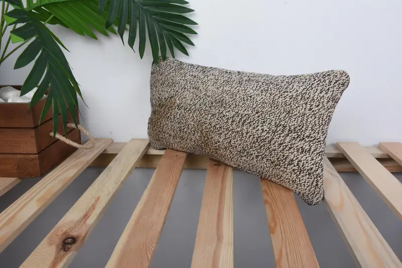 Cushion Case, 8x16 Brown Cushion Cover, Boho Pillow, Antique Pillows, Retro Throw Cushion Case, Vintage Pillow Cover, Kilim Pillow Cover - 5