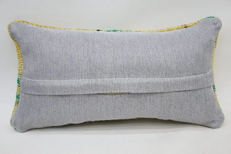 Pillow for Couch, Throw Kilim Pillow, Handwoven Pillow Cover Cushion Case, Gift Pillow, 8x16 Beige Pillow Case, Authentic Cushion, Pillow Sham - 6
