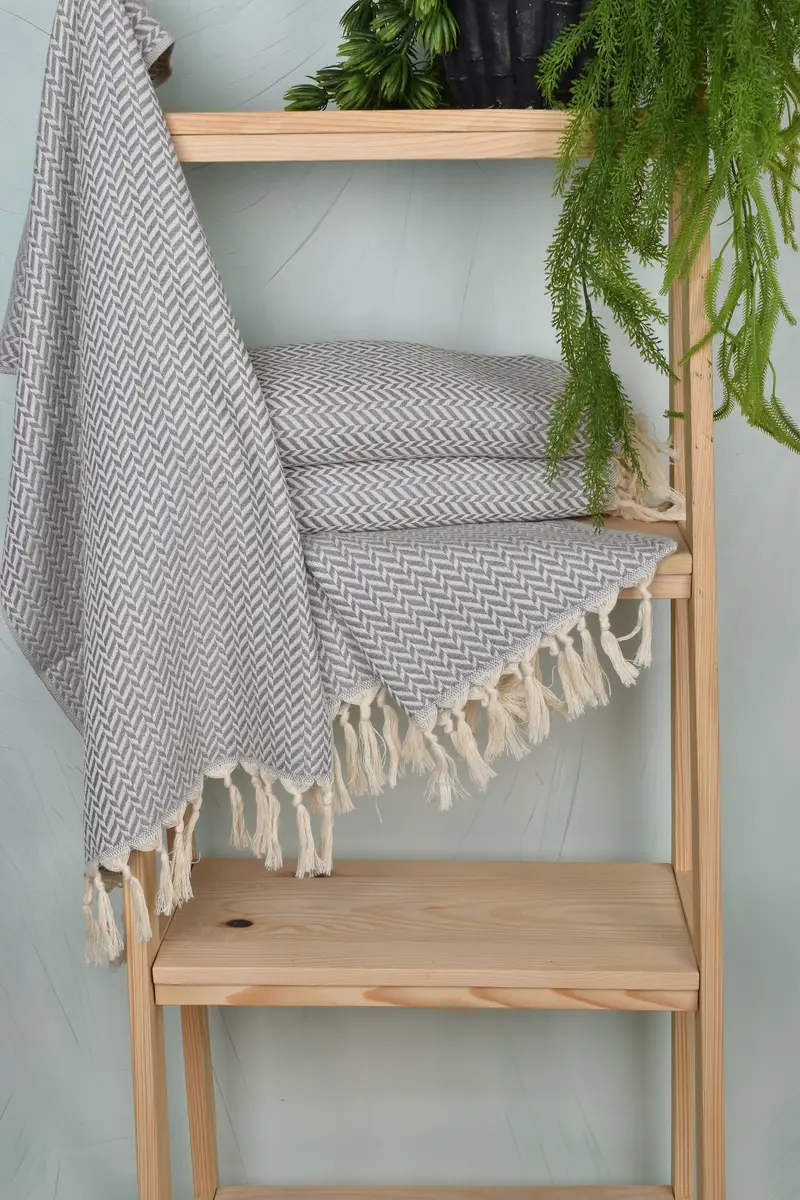 Organic Tea Towel, Bridesmaid Gift, Personalized Gift, Turkish Tea Towel, 36x18 Cotton Chevron Towel, Custom Hand Towel, Mother Of The Groom Gift - 6