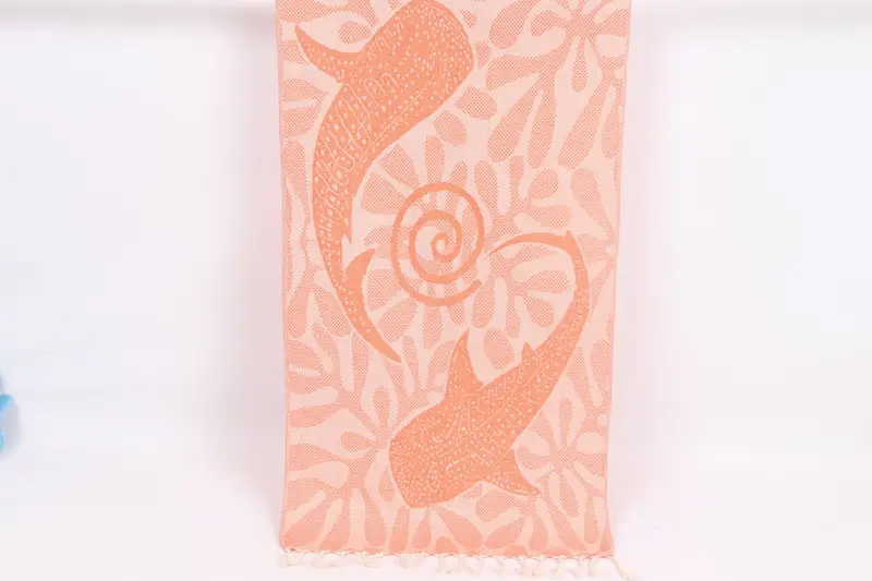Bridal Shower Gift, Gift For Best Friend, 40x18 Cotton Whale Design Towel, Turkish Towel Hand Towel, Bridesmaid Gifts, Personalized Kitchen Towel - 1