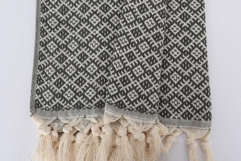Wedding Gift, Turkish Hand Towel, 38x20 Cotton Diamond Towel, Holiday Towel, Gift For Her, Travel Towel, Monogrammed Hand Towel, Bathroom Hand Towel - 8