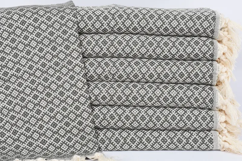 Wedding Gift, Turkish Hand Towel, 38x20 Cotton Diamond Towel, Holiday Towel, Gift For Her, Travel Towel, Monogrammed Hand Towel, Bathroom Hand Towel - 1