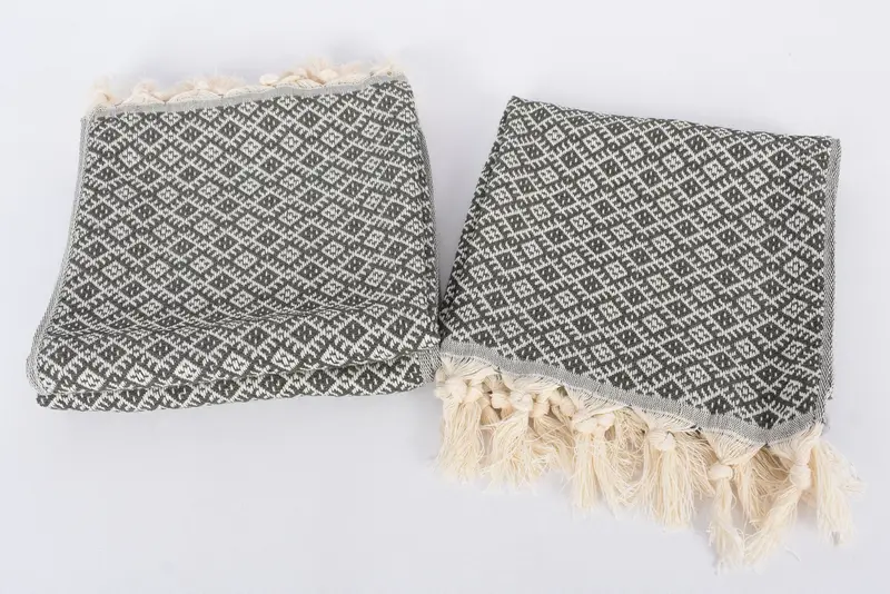 Wedding Gift, Turkish Hand Towel, 38x20 Cotton Diamond Towel, Holiday Towel, Gift For Her, Travel Towel, Monogrammed Hand Towel, Bathroom Hand Towel - 7
