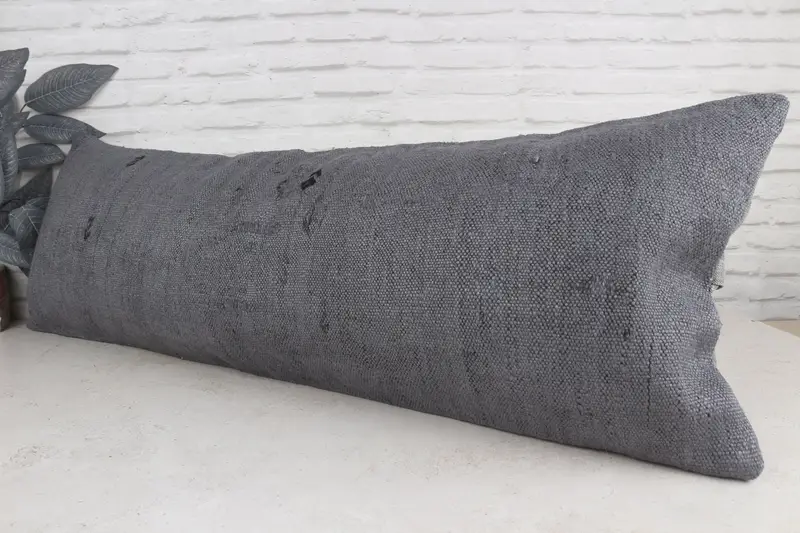 Interior Designer Pillow, 16x48 Brown Cushion Case, Kilim Pillow, Pillow Case, Ethnic Pillow Cover Cushion, Patio Cushion Case, Turkish Pillow - 4