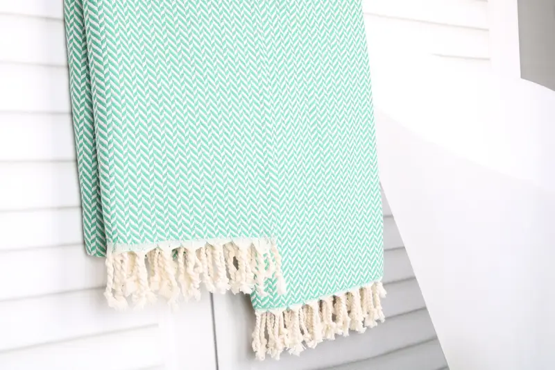 Sand-resistant towel, 70x40 Cotton Chevron Towel, Peshtemal Towel, Bride Gift, Beach Towel Monogram, Bachelorette Favors Beach, Wedding Gift - 8