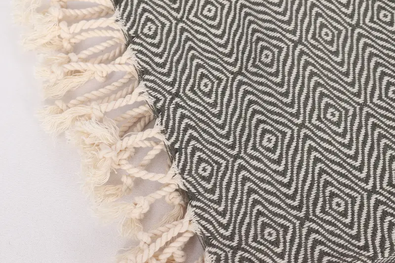 Personalize Gift, Custom Hand Towel, Customized Turkish Towel, Travel Towel, Small Bath Towels, 36x18 Cotton Zigzag Diamond Towel, Kitchen Towel - 7