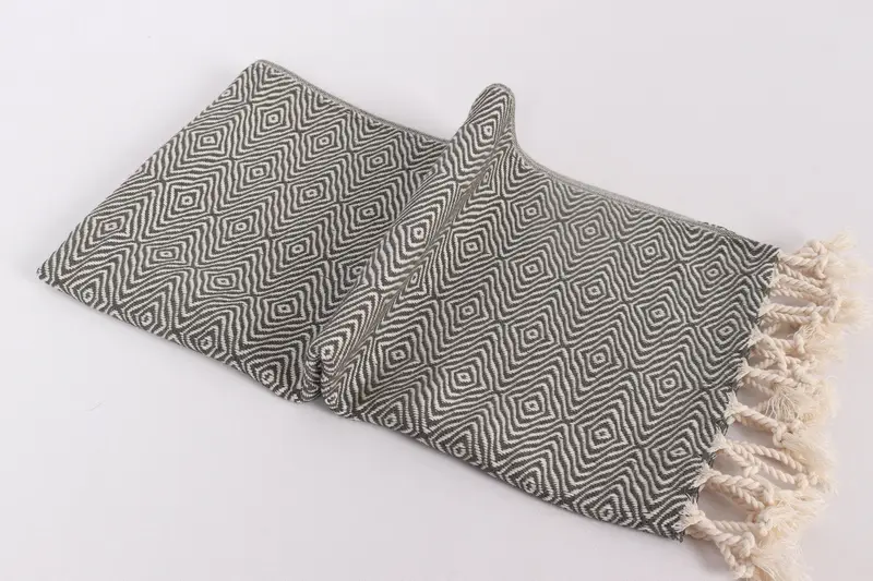Personalize Gift, Custom Hand Towel, Customized Turkish Towel, Travel Towel, Small Bath Towels, 36x18 Cotton Zigzag Diamond Towel, Kitchen Towel - 6
