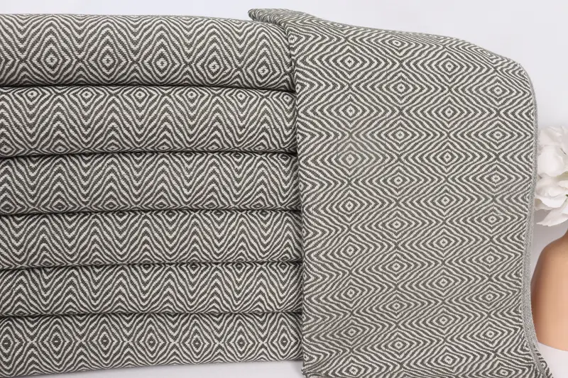 Personalize Gift, Custom Hand Towel, Customized Turkish Towel, Travel Towel, Small Bath Towels, 36x18 Cotton Zigzag Diamond Towel, Kitchen Towel - 2